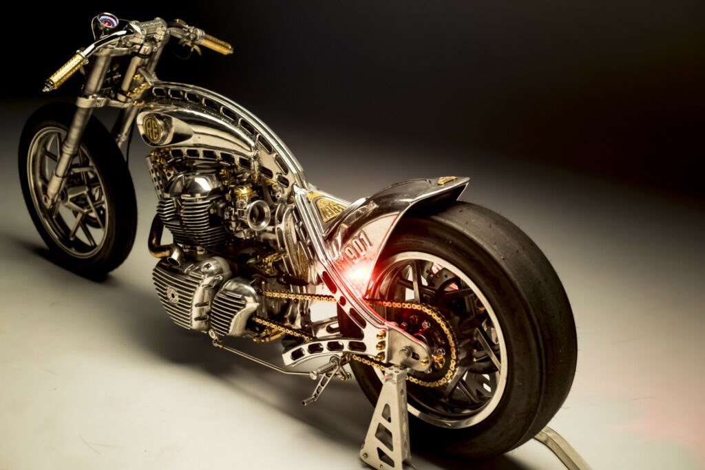 Royal Enfield Shotgun 650, umgebaut von Enrico de Haas von Wannabe Choppers und Glemseck Moto